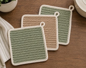 Single Stitch Crochet Potholder Pattern