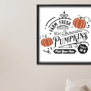 Farm Fresh Pumpkins Cross stitch pattern