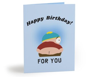 Eric Cartman Happy Birthday Grußkarten (8, 16 und 24 Stück)