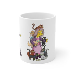 Crazy Cat Lady, the Simpsons Ceramic Mug 11oz