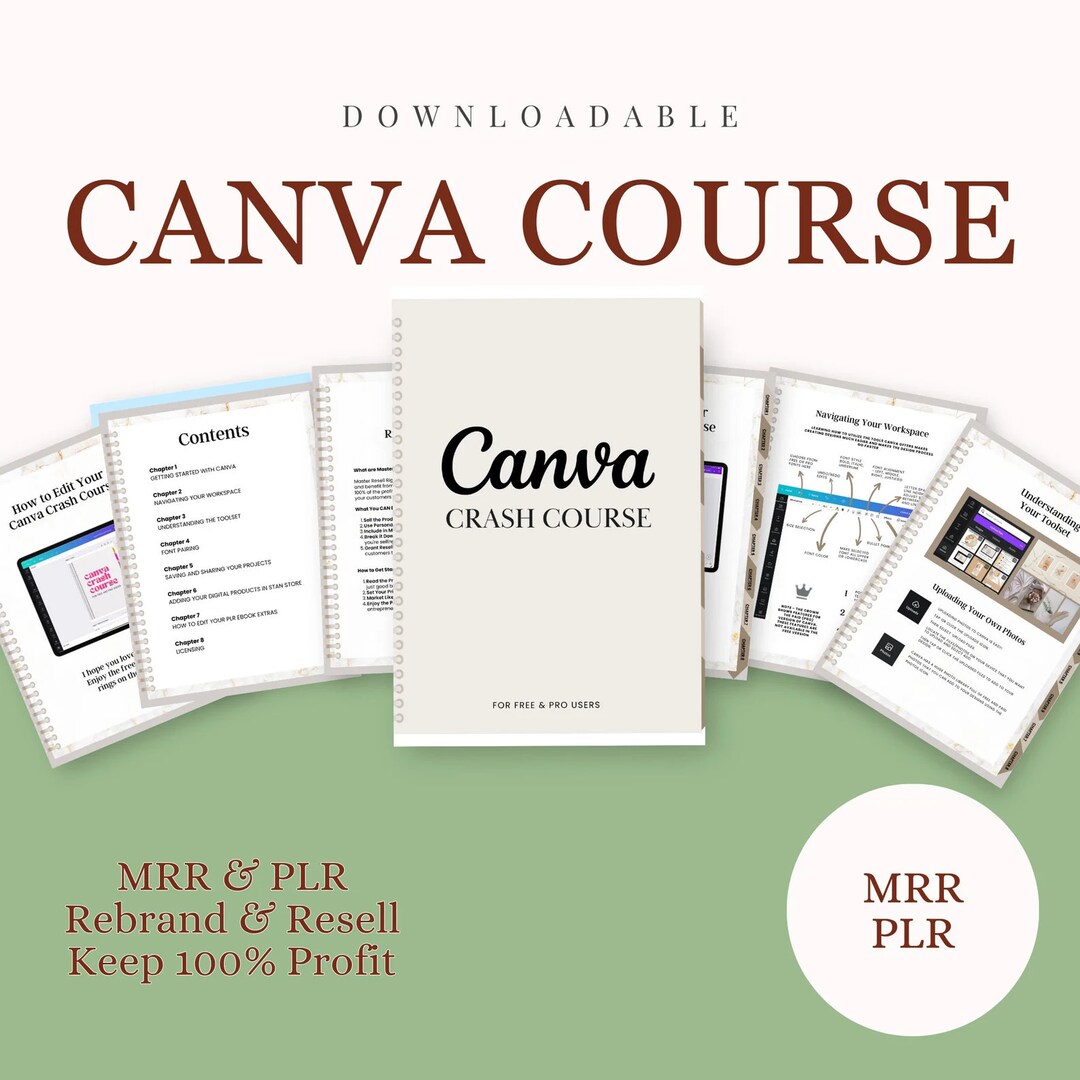 Canva Crash Course and Master Resell Rights (MRR) With Private Label ...