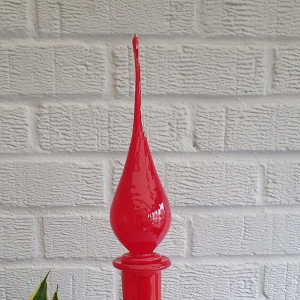 Genie bottle fluted large red