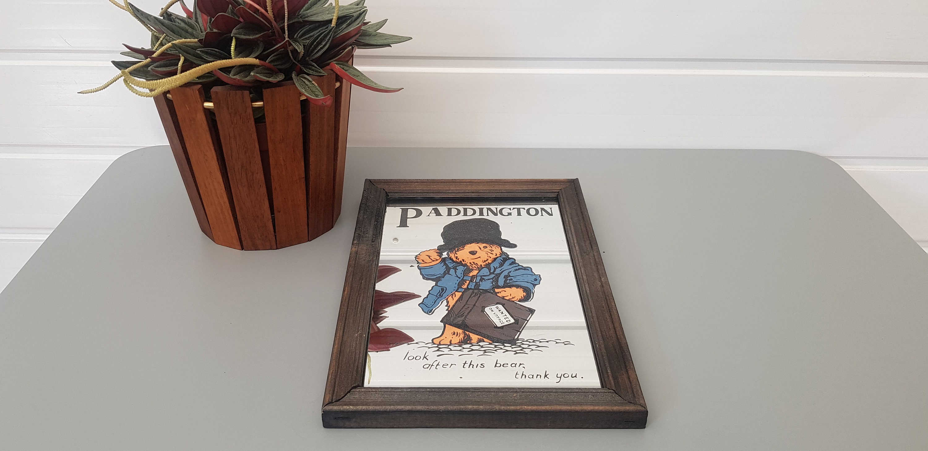 Pub mirror Paddington bear 鏡 Pub mirror Paddington bear Vintage