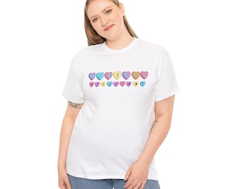 Valentine Conversation Heart Medical Assistant T-Shirt, Unisex Tee, Gift for Medical Assistant, Heart Pattern Shirt, Valentines Day Top