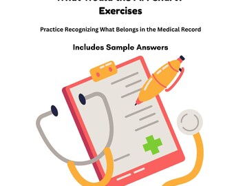 What Would the MA Chart? | Charting Practice & Questions | Medical Assistant PDF | Documentation Exercises + Answer Key