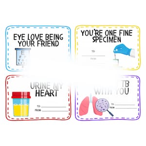Medical Field Valentines Cards