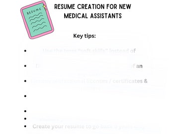 Certified Medical Assistant Resume & Cover Letter Guide | 9 Pages of Tips, Skills, Examples + Templates