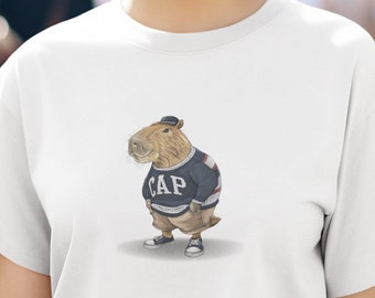 CAP Capybara shirt COMFORT COLORS, capybara tshirt, capybara t-shirt, capybara t-shirt, capybara gift, fun capybara gift, capybara