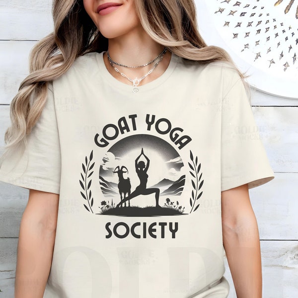 Goat Yoga Society shirt, goat yoga shirt, goat shirt, goat yoga gift, goat yoga tshirt, gift for goat lover, gift for yoga teacher, yogi tee