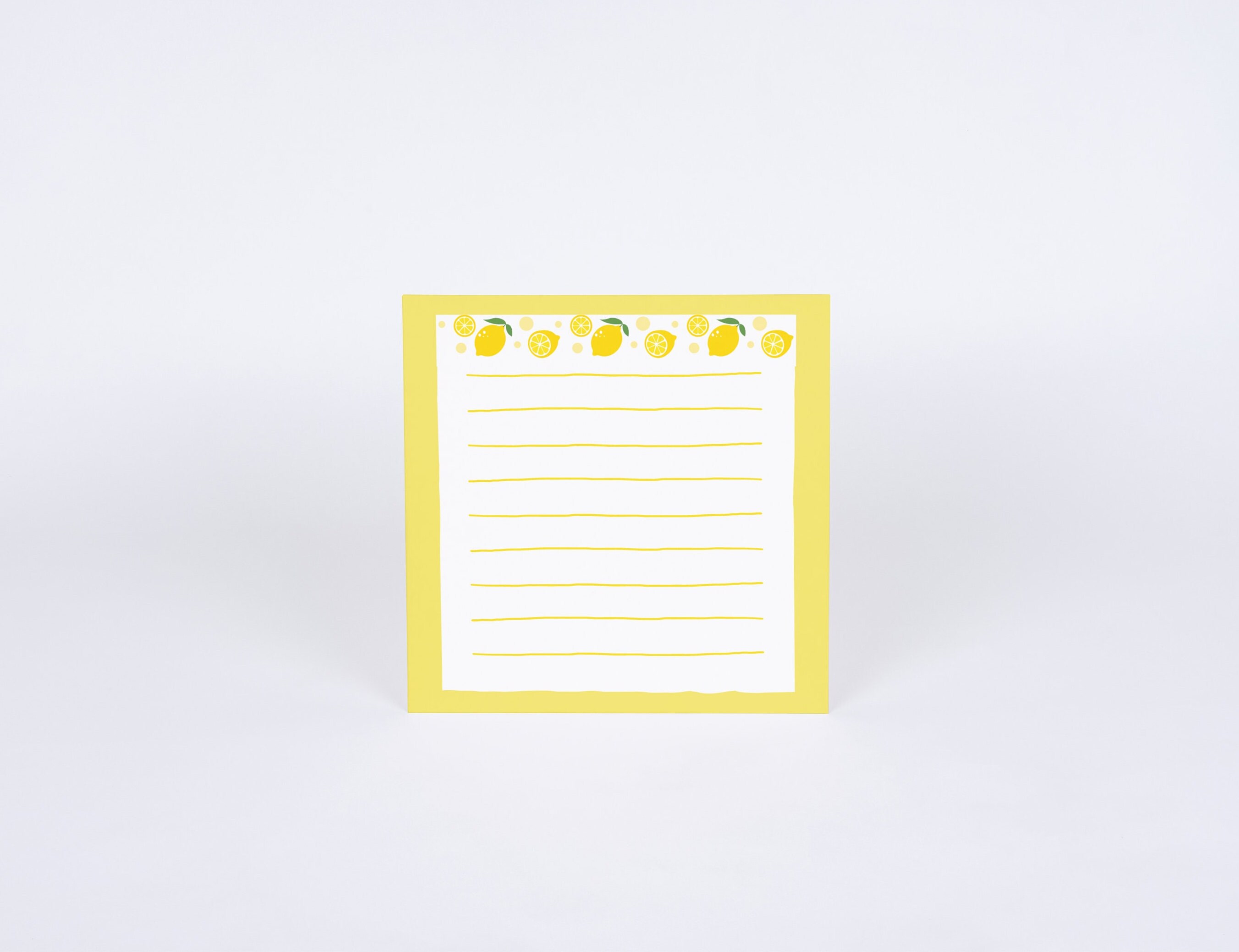 4 Designs Lemon Theme Printable Notepad 3x3 Inch Digital Download Memo ...