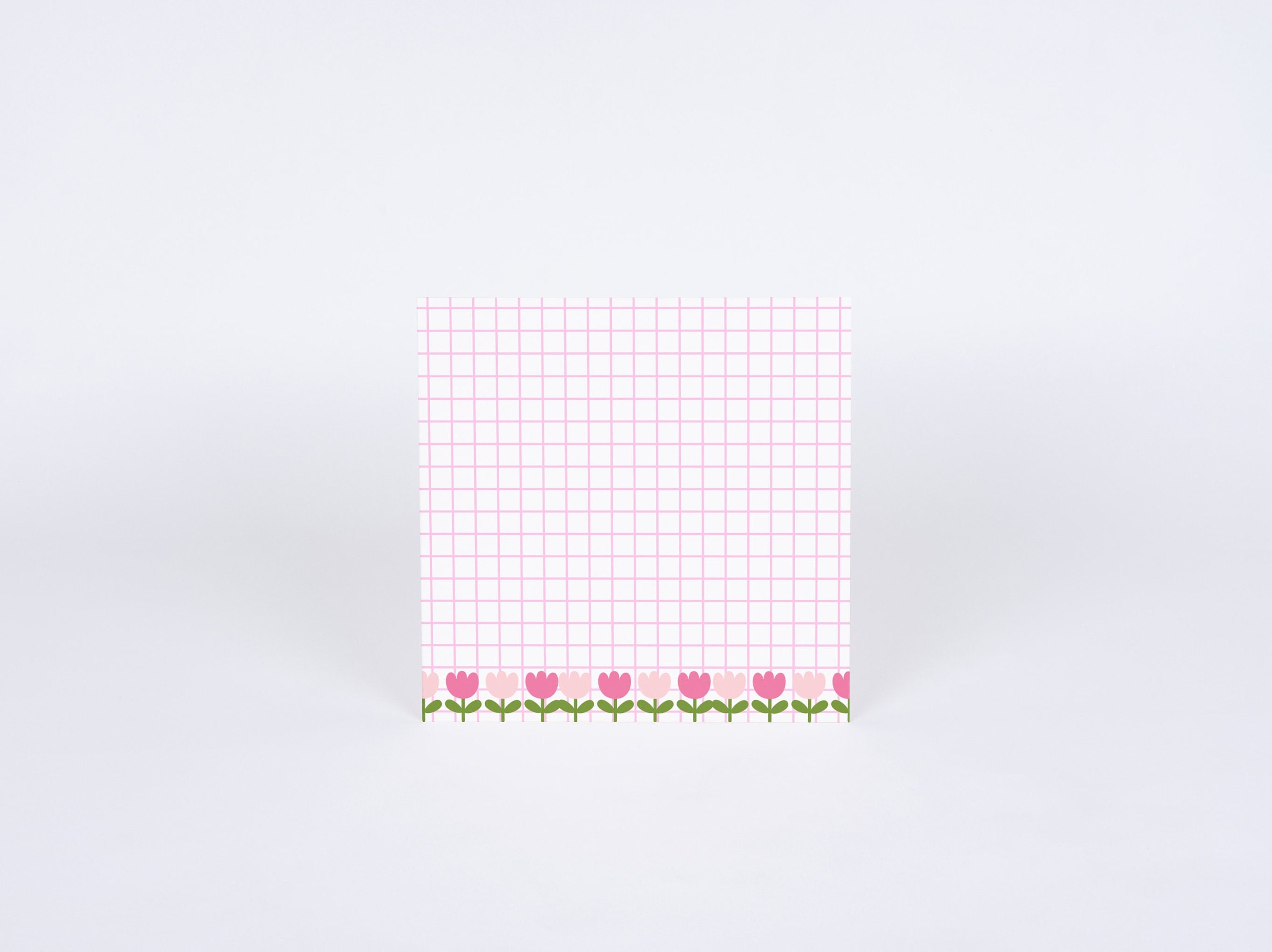 4 Designs Tulips Theme Printable Notepad 3x3 Inch Digital Download Memo ...