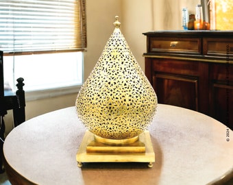 Moroccan brass table lamp, Floor Lamp, Pendant light, artisanal bedside lamp, Morocco Lamp, brass pendant light, Brass Pendant Light