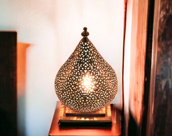 Moroccan Table Lamp, Floor Lamp, Standing Lamp, Bedside Lamp, Moroccan Chandelier Lighting, Gourd Lamp, Moroccan Brass Table Lamp Lighting