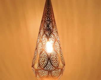 Moroccan-inspired Brass Chandelier, Moroccan Lamp, ceiling lamp Boho Decor, Moroccan Decor, Desk Lamp, Ideal for boho design