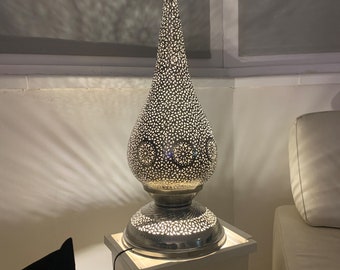 Lampenschirm, marokkanische Messing Tischlampe, Boho Nachtlicht, marokkanische Pendelleuchte, orientalische Lampe, Nachtlicht, Stehlampe