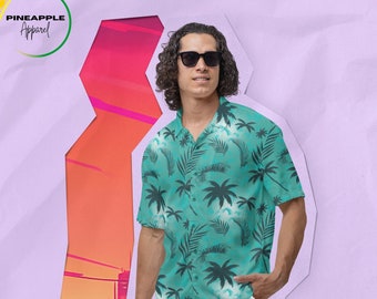 Premium Tommy Vercetti Camisa de lino GTA camisa hombres camisa hawaiana traje hawaiano personalizado Hawaii camisa Aloha camisa 100% camisa de lino