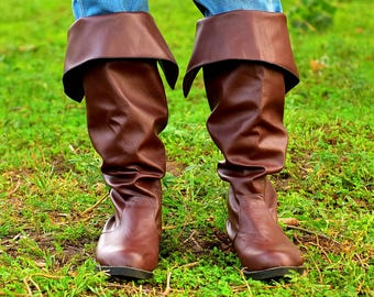 Renaissance Medieval Fantasy Boots, Men Women Viking Celtic Shoes, Vintage Steampunk Pirate Boots, Ren Faire Medieval LARP Clothing