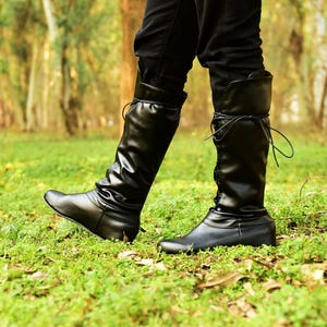 Medieval Fantasy Boots, Renaissance Faire Men Women Viking Shoes