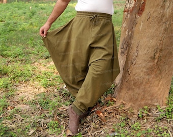 Medieval Fantasy Pirate Pants, Men Viking Renaissance Pants, Renfaire Medieval Cosplay Costume, Steampunk Viking Men Larp Outfit