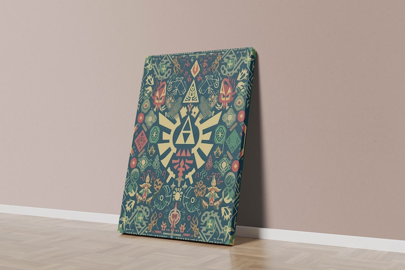Legend of Zelda Canvastavla, Spelrumsinredning, Personlig Gåva Gallery Canvas