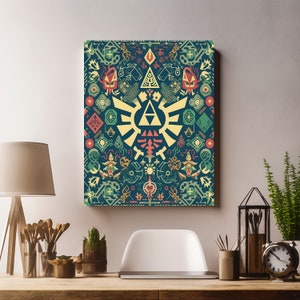 Legend of Zelda Canvastavla, Spelrumsinredning, Personlig Gåva bild 1