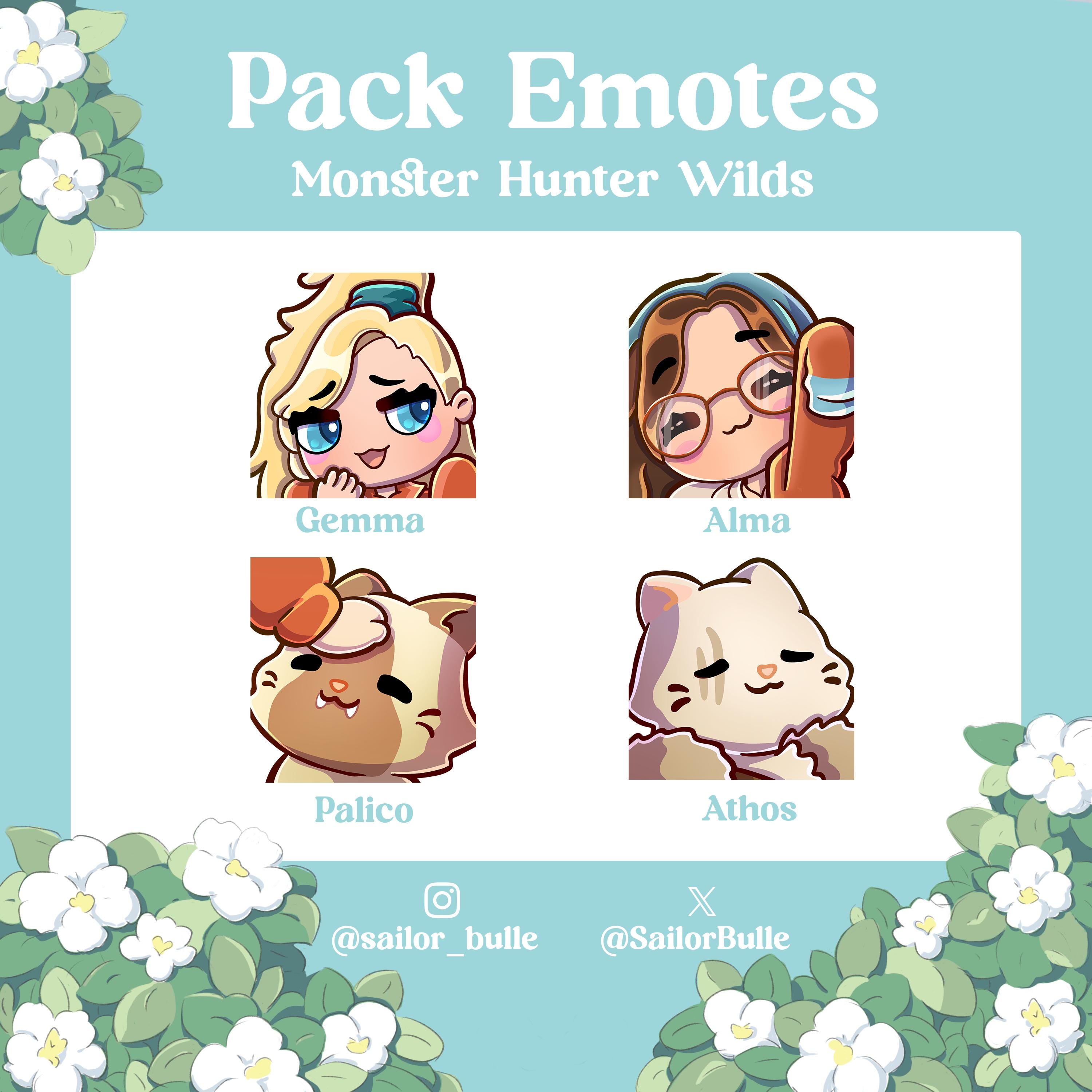 Emotes Pack - Monster Hunter Wilds