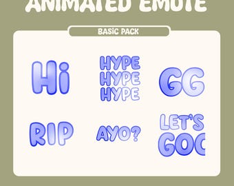 Animated Text Emotes - Basic Pack