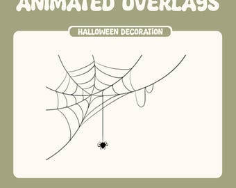 Animated Twitch Overlays - Halloween Spider Web