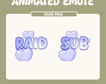 Animated Text Emotes - Raid & Sub