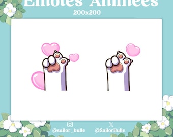 Animated Emotes - Cat's Paw Love