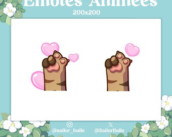 Animated Emotes - Cat's Paw Love