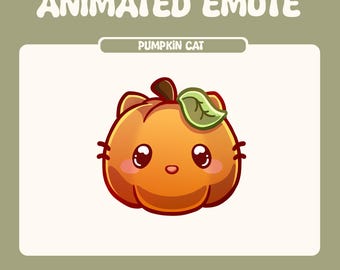Animated Emote - Pumpkin Cat
