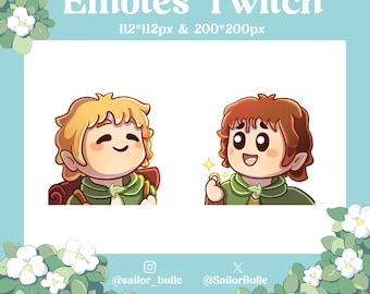 Twitch Emotes - Frodo and Sam