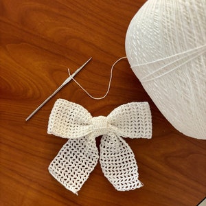 Crochet Coquette Hair Bow Pattern