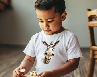 Funny Donkey Face v3 - Kids Heavy Cotton™ Tee