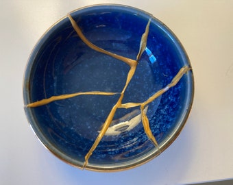 Ausgefallene Kintsugi Schüssel