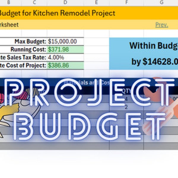 Project Budget Spreadsheet