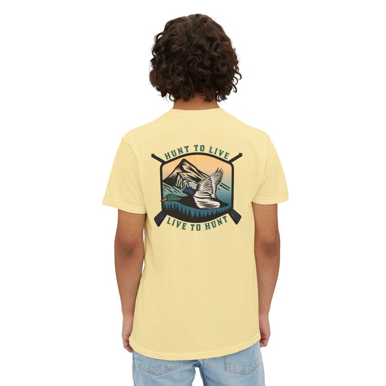 Duck hunting Unisex Garment-Dyed Pocket T-Shirt image 7