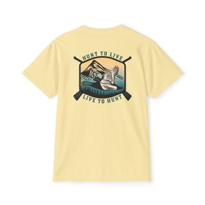 Duck hunting Unisex Garment-Dyed Pocket T-Shirt image 1