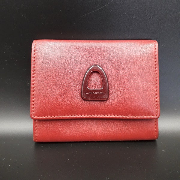 Lancel Wallet Vintage Leather Luxury France