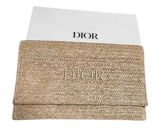 Borsa/pochette CHRISTIAN DIOR in paglia beige