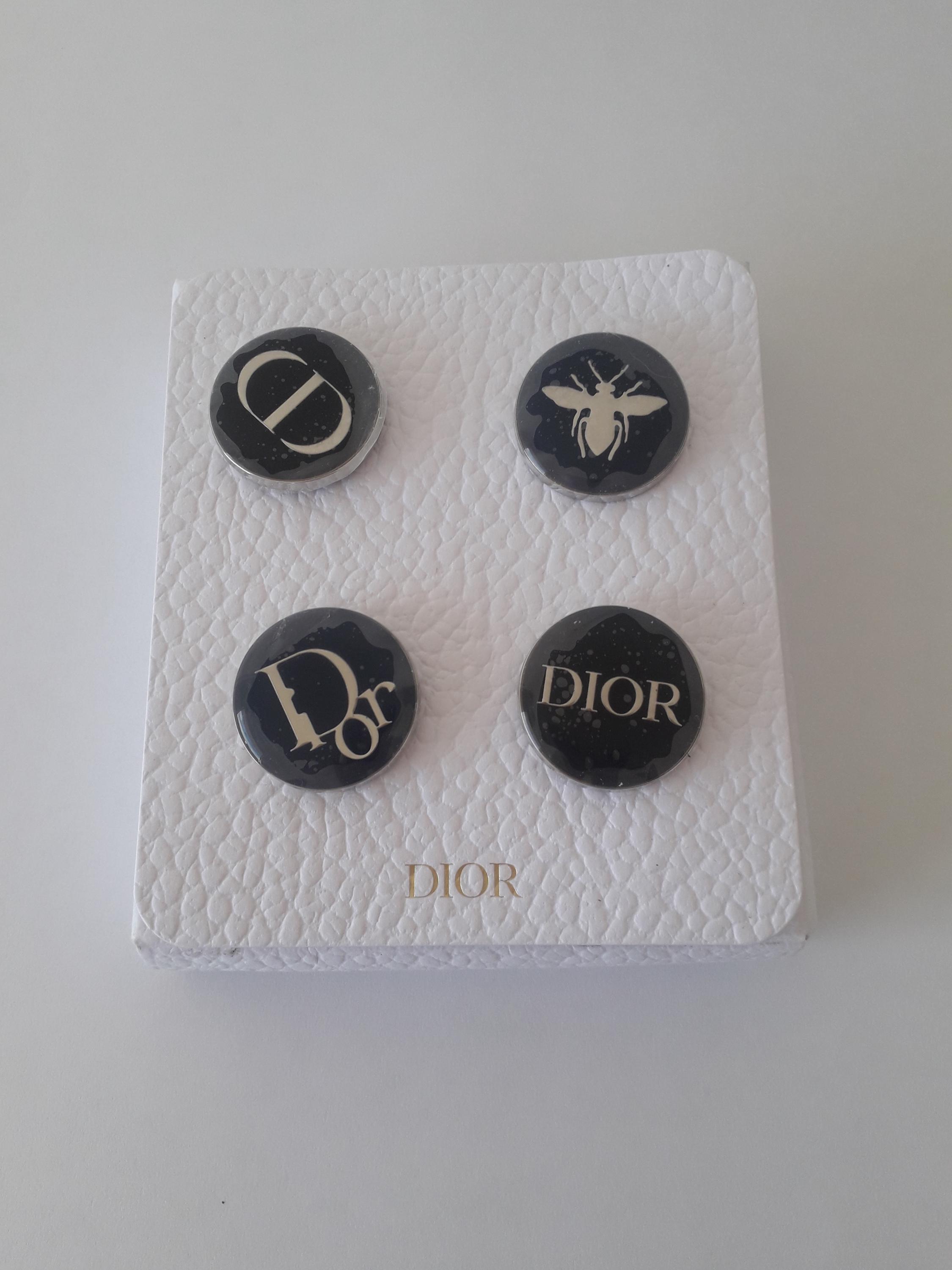 DIOR クリスチャン ディオール ヘア ピン クリア イエロー 2個 ハート DIOR クリスチャン ディオール ヘア ピン クリア イエロー 2個