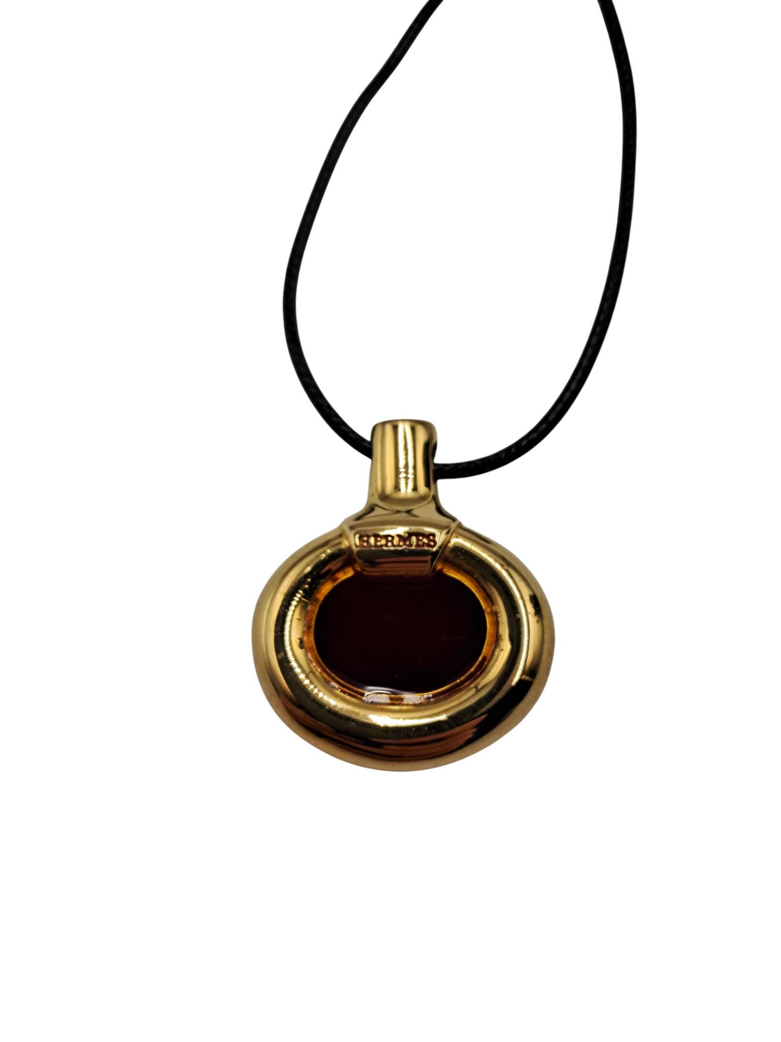 Hermès - Hermès Paris Red Gold Color Perfume Diffuser Pendant 
