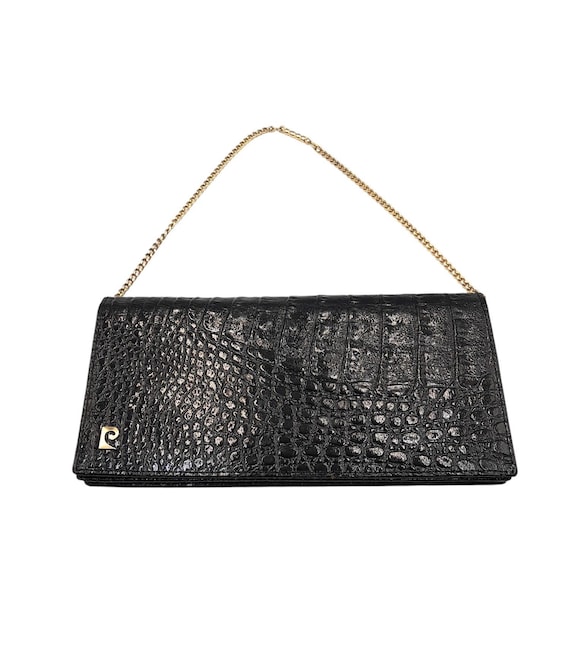 PIERRE CARDIN Evening Bag Clutch Vintage Leather Pouch 1960