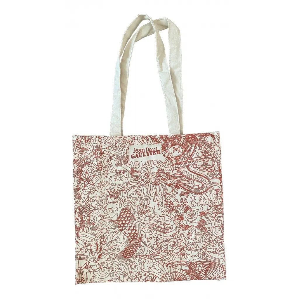 Jean-paul Gaultier JPG Tote Bag Red Luxury Shopping Bag Made Jean-paul Gaultier JPG Tote Bag Red Luxury Shopping Bag Made