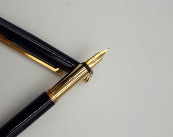 Dior 万年筆　CD 14k CHRISTIAN DIOR Luxury Vintage Gold Gilded Fountain Pen Made