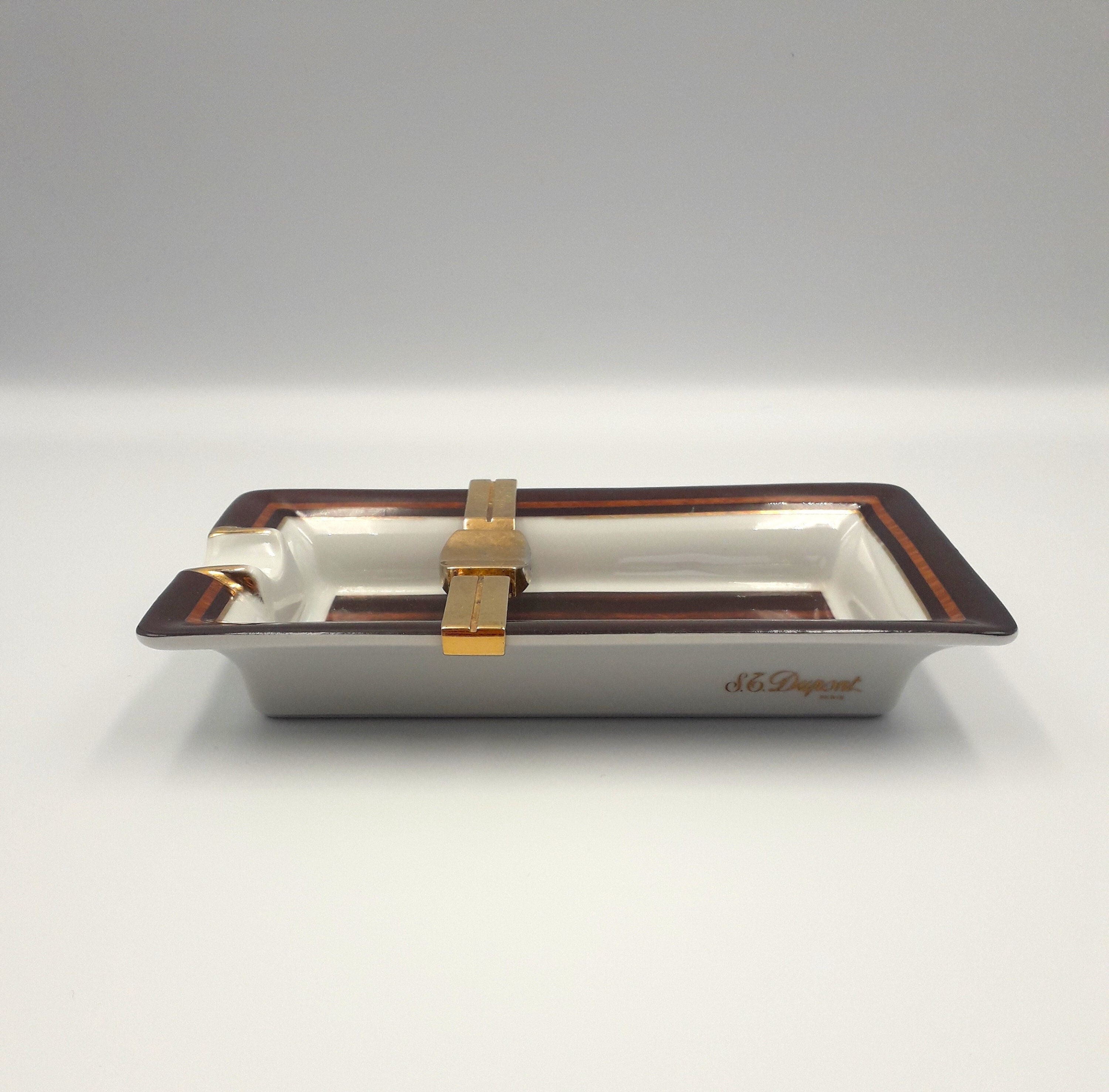 喫煙具・ライター Rare S.T Dupont Paris Cigar Ashtray Set! Rare S.T Dupont Paris Cigar Ashtray Set!