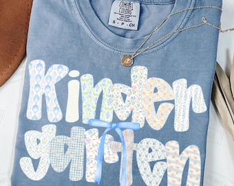 Kindergarten Teacher PNG: Back To School Shirt Design (Digital Download)