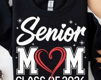 Senior Mom 2026 Graduation PNG Design: Proud Family Tee (Digital Download