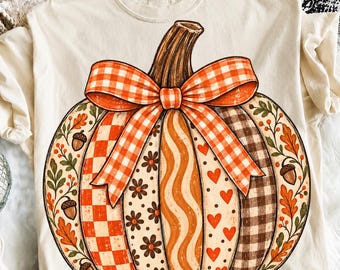 Fall Pumpkin Png, Leopard Checkered Polka Dot Fall Png, Trendy Fall Autumn Design, Rustic Fall Coquette Bow, Cozy Season Sublimation Design